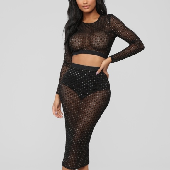 Exclusively yours~ Sheer Mesh 2 Piece Set - Picture 3 of 10